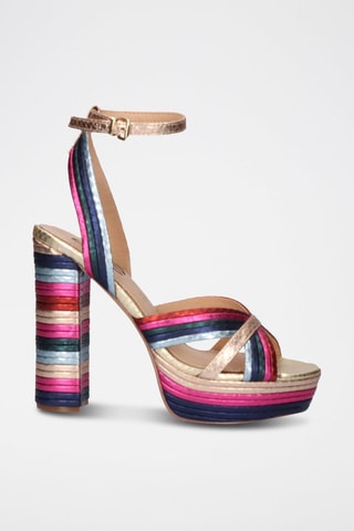 Sandales à talons - Multicolore