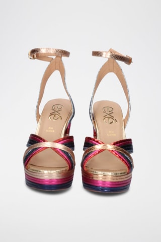 Sandales à talons - Multicolore
