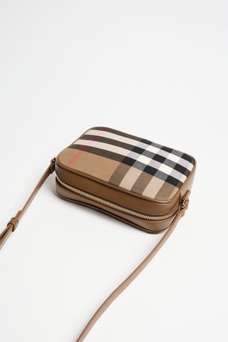 Sac bandoulière en cuir Ll Sm Camera Mx Gbh - Beige -