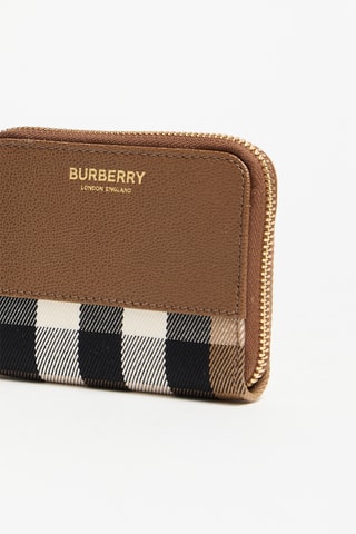 Porte-monnaie - Marron et beige