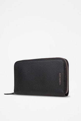 Compagnon en cuir Ms Cc Bill Coin Lgl - Noir