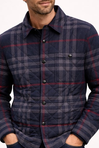Chemise Check - Bleu marine