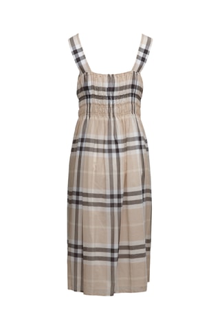 Robe midi sans manches Delilah Chk - Beige