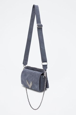 Borsa a spalla in pelle di vitello - Petrolio