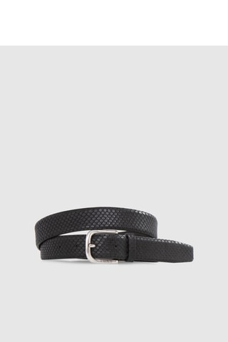 Cintura in pelle - Nero