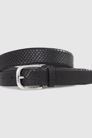 Cintura in pelle - Nero