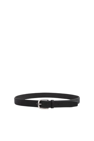 Cintura in pelle - Nero