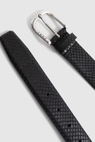 Cintura in pelle - Nero