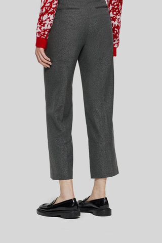 Pantaloni a vita alta 7/8 - Antracite melange - IKKS
