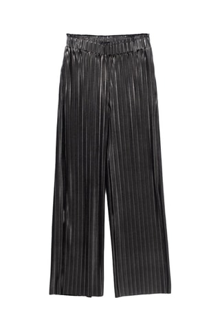 Pantaloni wide legs - Argentato - IKKS