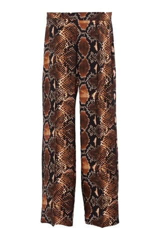 Pantaloni wide legs a vita alta - Marrone - IKKS
