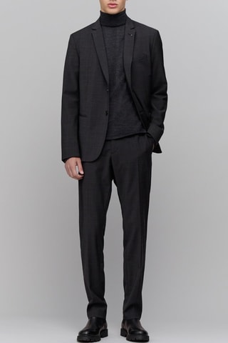 Pantaloni slim in lana - Antracite