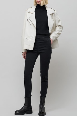 Jeggings a vita alta - Nero - IKKS