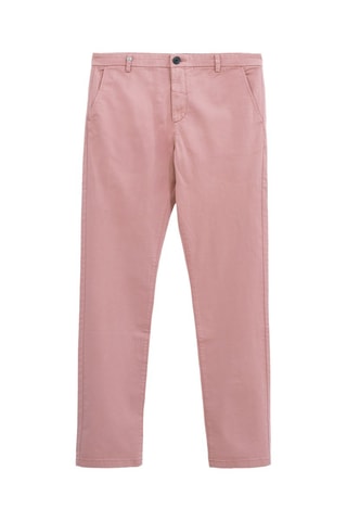 Pantaloni chino slim in cotone bio - Rosa - IKKS