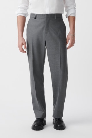 Pantaloni in lana - Grigio scuro - IKKS
