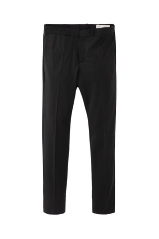 Pantaloni slim in lana - Nero - IKKS