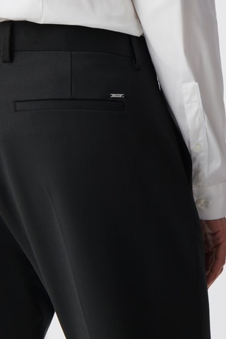 Pantaloni slim in lana - Nero - IKKS