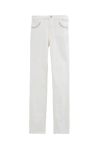 Jeans slim 7/8 - Ecrù - IKKS