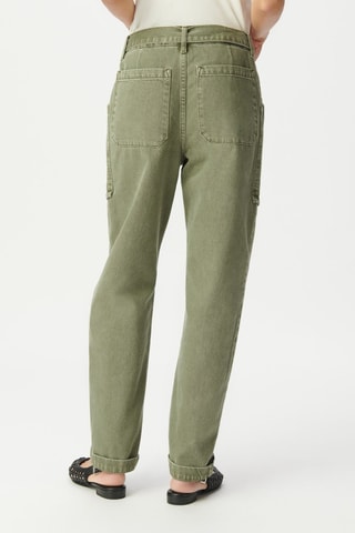 Jeans a vita alta - Kaki - IKKS