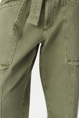 Jeans a vita alta - Kaki - IKKS