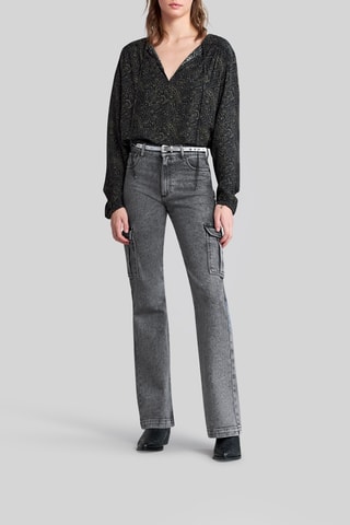 Jeans flare - Nero - IKKS