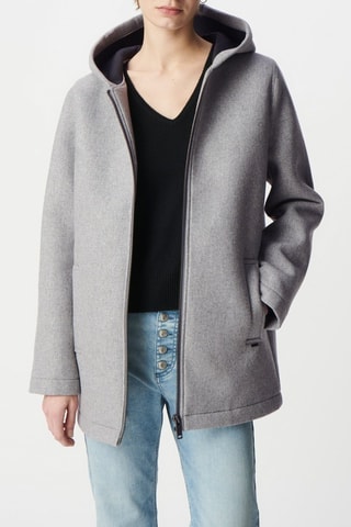 Cappotto in lana - Grigio chiaro melange - IKKS