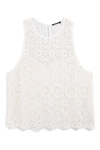 Top senza maniche - Bianco - IKKS