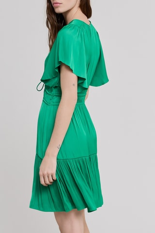 Abito con volant - Verde - IKKS