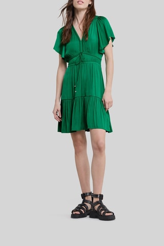 Abito con volant - Verde - IKKS