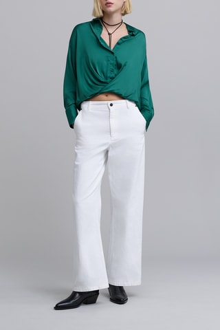 Camicia oversize - Verde - IKKS