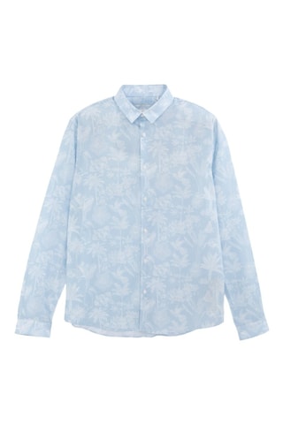 Camicia slim - Celeste - IKKS