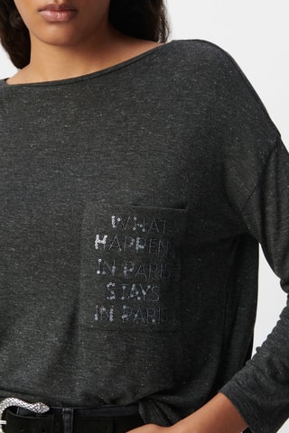 T-shirt taglio dritto - Grigio scuro