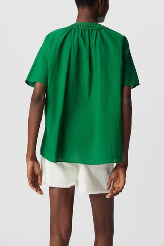 Blusa in cotone bio - Verde - IKKS