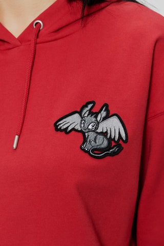 Felpa con cappuccio - Rosso - IKKS