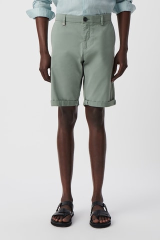 Bermuda tapered in cotone bio - Blu-grigio - IKKS