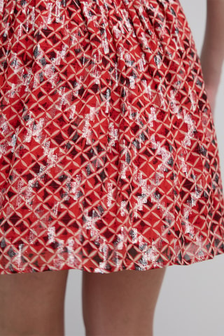 Gonna a campana - Rosso