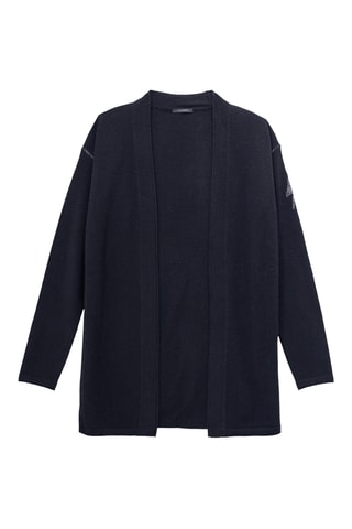 Cardigan in lana e cashmere - Nero - IKKS Women
