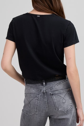 T-shirt loose - Nero - IKKS Women