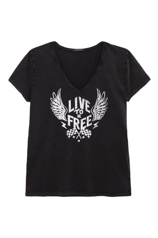 T-shirt loose - Nero - IKKS Women