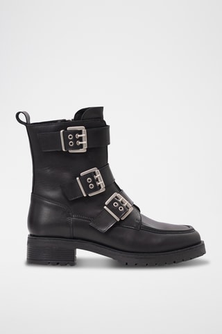 Stivaletti in pelle - Nero - IKKS Women
