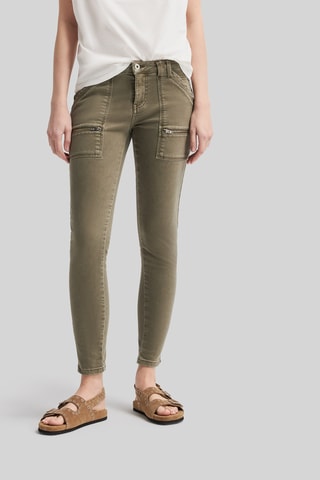 Jeans slim 7/8 a vita bassa - Kaki - IKKS Women