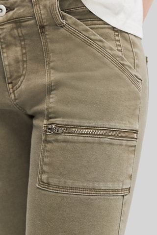 Jeans slim 7/8 a vita bassa - Kaki - IKKS Women