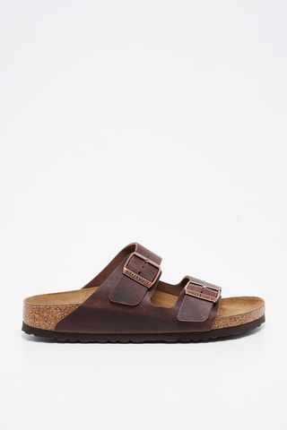 Leren Muiltjes Arizona - Bruin - Smal