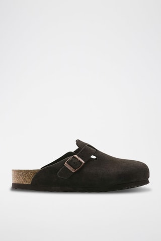 Leren Clogs Boston - Bruin - Smal