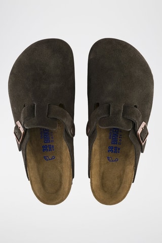 Leren Clogs Boston - Bruin - Smal