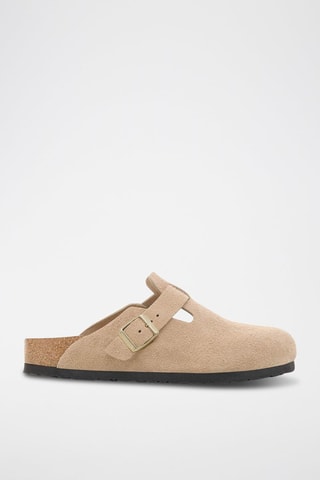 Leren Clogs Boston - Beige - Smal