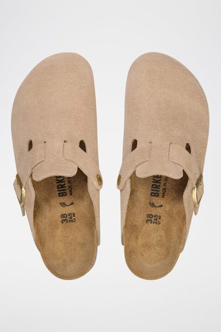 Leren Clogs Boston - Beige - Smal