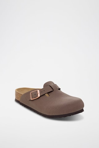Leren Clogs Boston - Lichtbruin - Smal