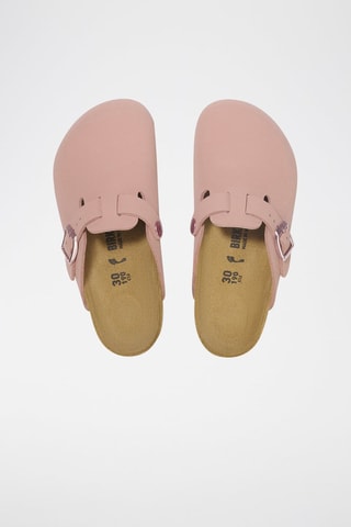 Leren Clogs Boston - Roze - Smal
