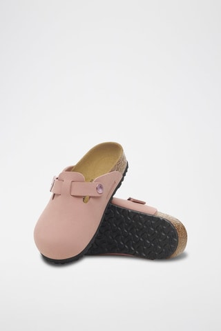 Leren Clogs Boston - Roze - Smal
